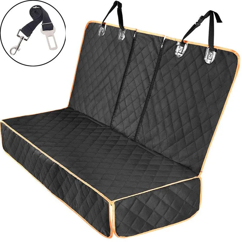 INZYX Waterproof Dog Car Seat Cover, Hammock Style Back Seat Protector for SUV Truck Car, Non-Slip Scratch-Proof Pet Seat Cover