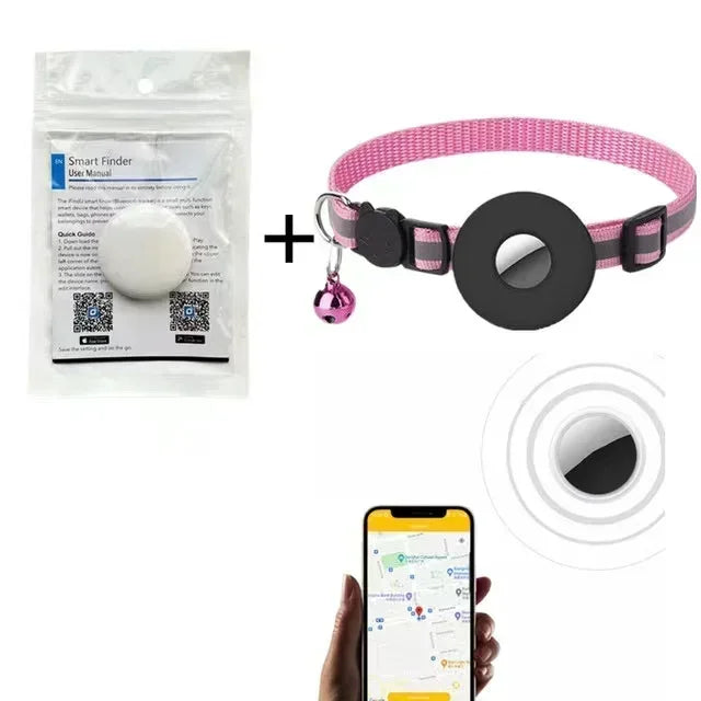 INZYX Bluetooth Pet Locator Tag for Dogs and Cats, Collar-Attached Anti-Lost Finder with Companion App, Short-Range Indoor Pet Finder