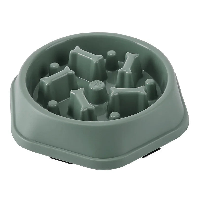 INZYX Slow Feeder Dog Bowl, Maze Puzzle Bowl for Dogs and Cats, Anti-Choking Non-Slip Pet Food Bowl for Fast Eaters