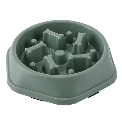 INZYX Slow Feeder Dog Bowl, Maze Puzzle Bowl for Dogs and Cats, Anti-Choking Non-Slip Pet Food Bowl for Fast Eaters