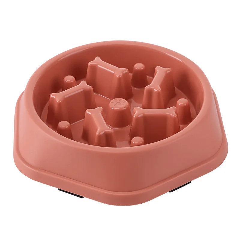 INZYX Slow Feeder Dog Bowl, Maze Puzzle Bowl for Dogs and Cats, Anti-Choking Non-Slip Pet Food Bowl for Fast Eaters