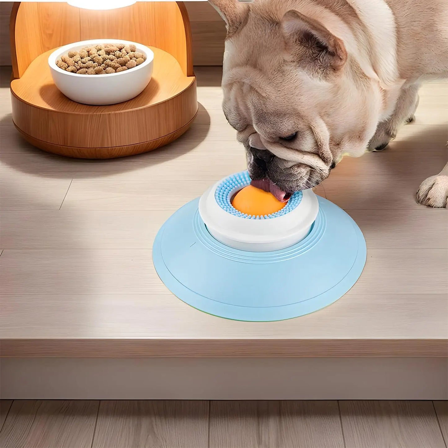 INZYX Slow Feeder Lick Mat for Dogs and Cats, Silicone Dog Bowl with Suction Cups, Anti-Choking Slow Feeding Mat for Wet and Dry Food
