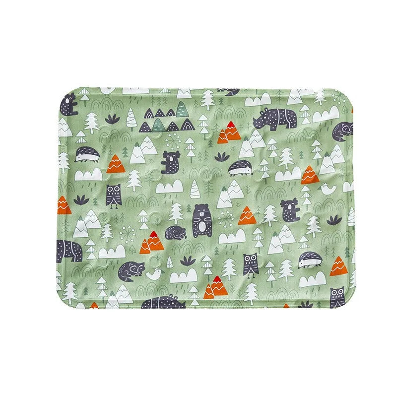 INZYX Pet Cooling Mat for Dogs and Cats, Pressure-Activated Gel Cooling Pad, Non-Toxic Summer Pet Bed for Crate, Car, and Kennel