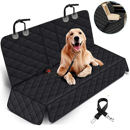 INZYX Waterproof Dog Car Seat Cover, Hammock Style Back Seat Protector for SUV Truck Car, Non-Slip Scratch-Proof Pet Seat Cover