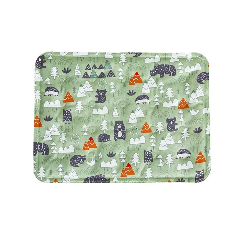 INZYX Pet Cooling Mat for Dogs and Cats, Pressure-Activated Gel Cooling Pad, Non-Toxic Summer Pet Bed for Crate, Car, and Kennel
