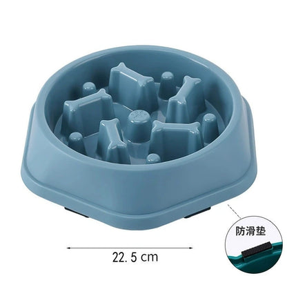 INZYX Slow Feeder Dog Bowl, Maze Puzzle Bowl for Dogs and Cats, Anti-Choking Non-Slip Pet Food Bowl for Fast Eaters