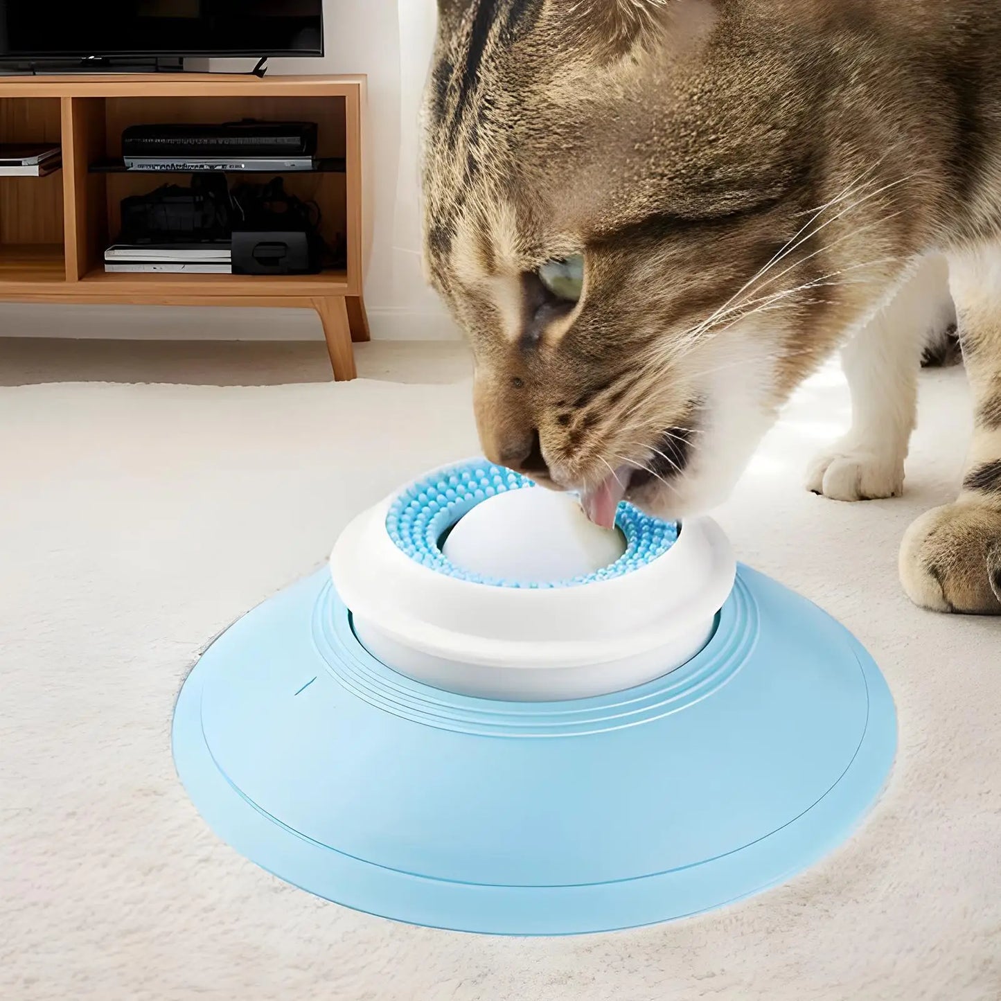 INZYX Slow Feeder Lick Mat for Dogs and Cats, Silicone Dog Bowl with Suction Cups, Anti-Choking Slow Feeding Mat for Wet and Dry Food