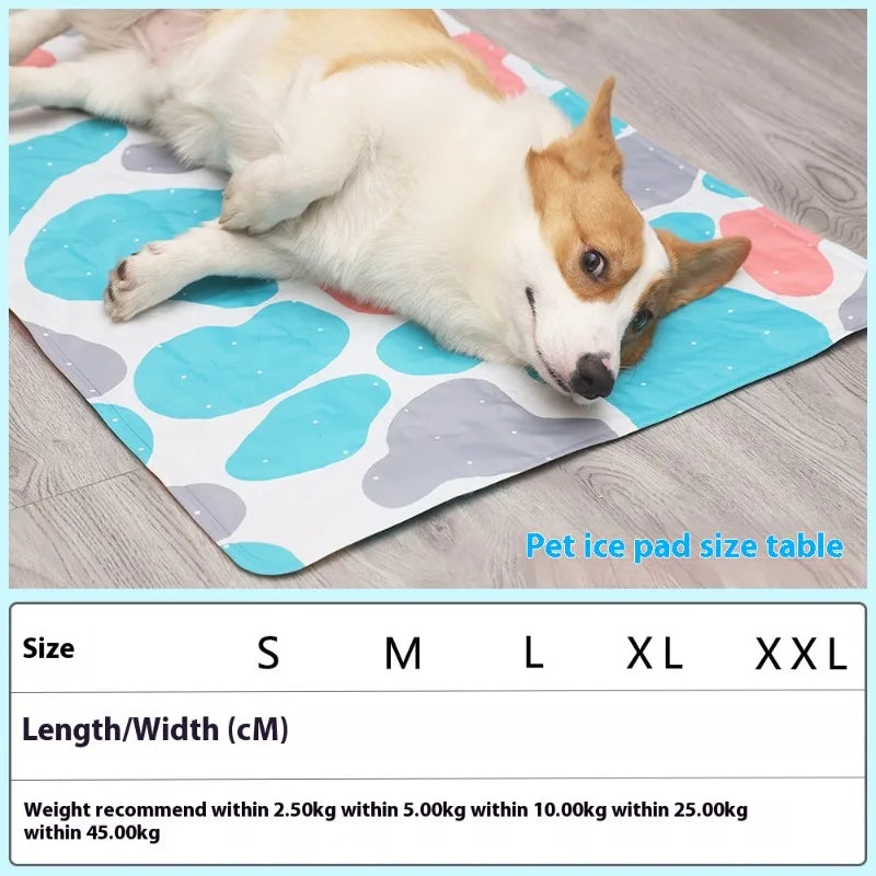 INZYX Pet Cooling Mat for Dogs and Cats, Pressure-Activated Gel Cooling Pad, Non-Toxic Summer Pet Bed for Crate, Car, and Kennel