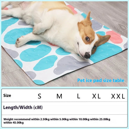 INZYX Pet Cooling Mat for Dogs and Cats, Pressure-Activated Gel Cooling Pad, Non-Toxic Summer Pet Bed for Crate, Car, and Kennel