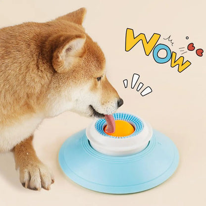 INZYX Slow Feeder Lick Mat for Dogs and Cats, Silicone Dog Bowl with Suction Cups, Anti-Choking Slow Feeding Mat for Wet and Dry Food