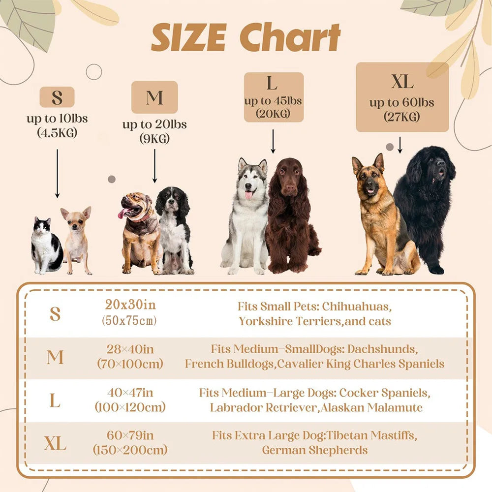INZYX Paw Print Fleece Pet Blanket for Dogs and Cats, Soft Plush Throw for Sofa, Crate, and Car Seat, Machine Washable