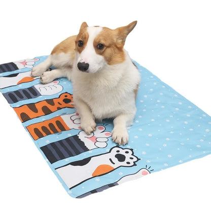INZYX Pet Cooling Mat for Dogs and Cats, Pressure-Activated Gel Cooling Pad, Non-Toxic Summer Pet Bed for Crate, Car, and Kennel