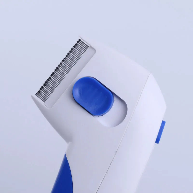 INZYX Electric Flea and Lice Remover Comb for Dogs and Cats, USB Rechargeable Pet Grooming Tool, Chemical-Free Pest Control Comb