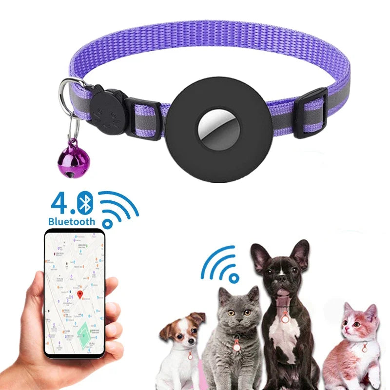 INZYX Bluetooth Pet Locator Tag for Dogs and Cats, Collar-Attached Anti-Lost Finder with Companion App, Short-Range Indoor Pet Finder