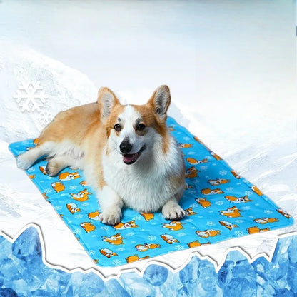INZYX Pet Cooling Mat for Dogs and Cats, Pressure-Activated Gel Cooling Pad, Non-Toxic Summer Pet Bed for Crate, Car, and Kennel