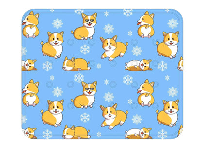 INZYX Pet Cooling Mat for Dogs and Cats, Pressure-Activated Gel Cooling Pad, Non-Toxic Summer Pet Bed for Crate, Car, and Kennel