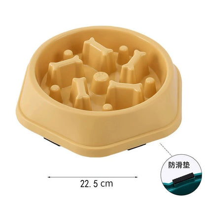 INZYX Slow Feeder Dog Bowl, Maze Puzzle Bowl for Dogs and Cats, Anti-Choking Non-Slip Pet Food Bowl for Fast Eaters